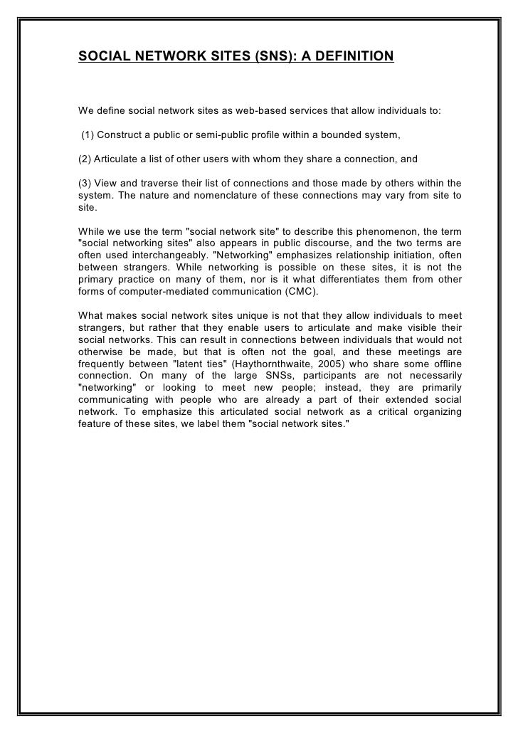 Essay on networking