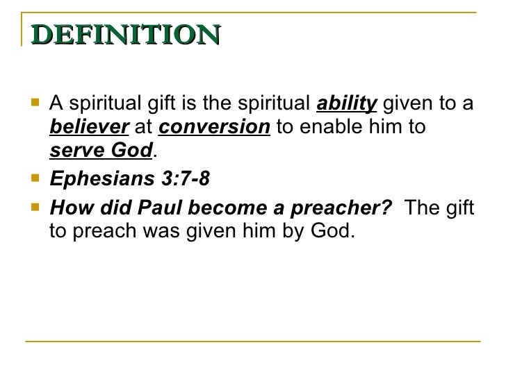 The Fruits And Gifts Of The Holy Spirit