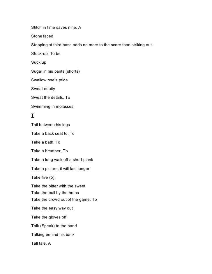 Stitch In Time Saves Nine Essay