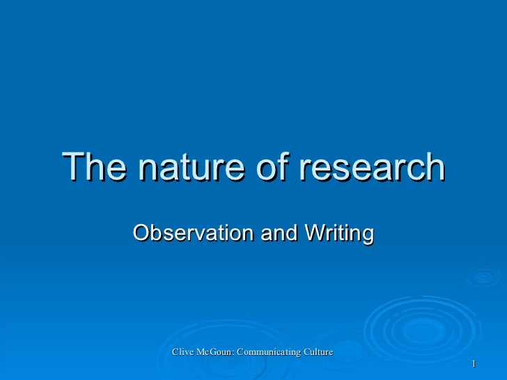 nature of research methodology nature of research methodology