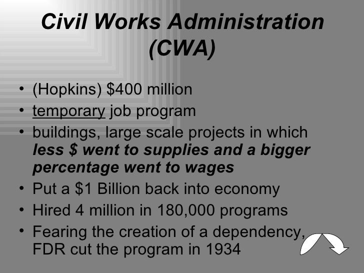 harry hopkins and the federal emergency relief act essay service civil works administration new deal