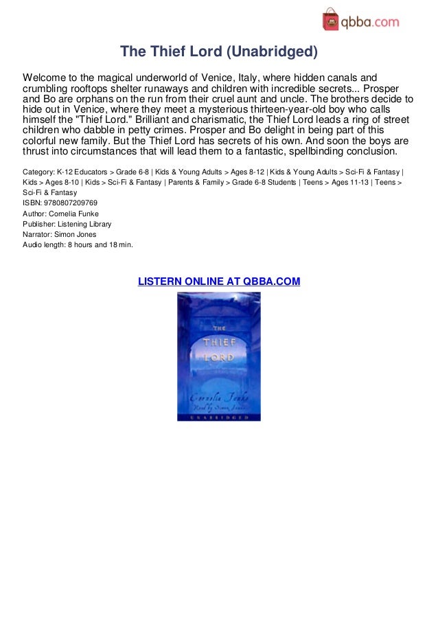 thief lord book report Book 1 the lightning thief twelve-year-old percy jackson is on the most dangerous quest of his life with the help of a satyr and a daughter of athena, percy must journey across the united states to catch a thief who has stolen the original weapon of mass destruction — zeus’ master bolt. thief lord book report Book 1 the lightning thief twelve-year-old percy jackson is on the most dangerous quest of his life with the help of a satyr and a daughter of athena, percy must journey across the united states to catch a thief who has stolen the original weapon of mass destruction — zeus’ master bolt.