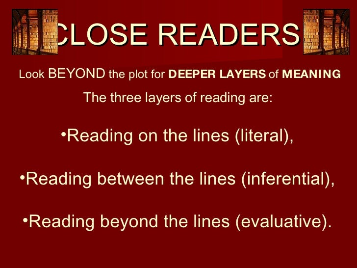 The Three Levels Of Reading
