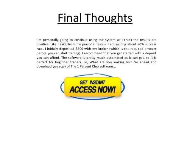 1 percent club binary options