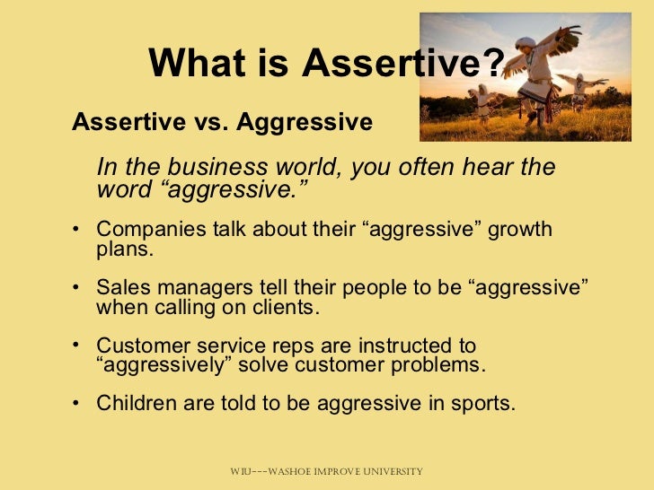 The Art Of Assertiveness