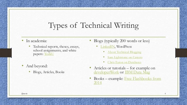 Technical Writing Assignments