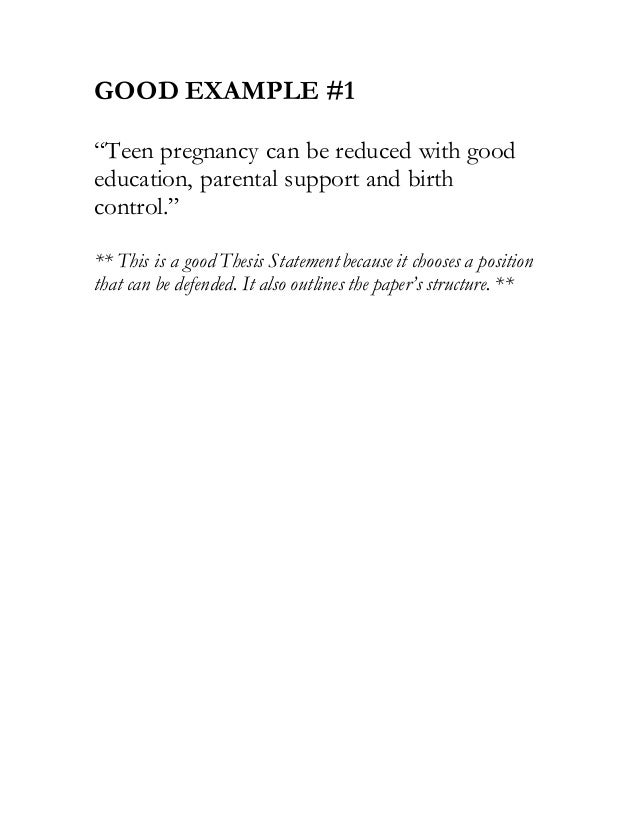 Thesis statement for birth order paper