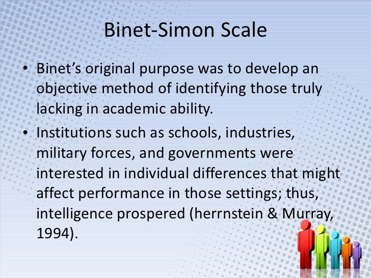 the binet simon scales that measures intelligence the binet simon scales that measures intelligence