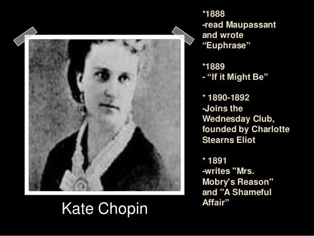 Critical essay on kate chopin