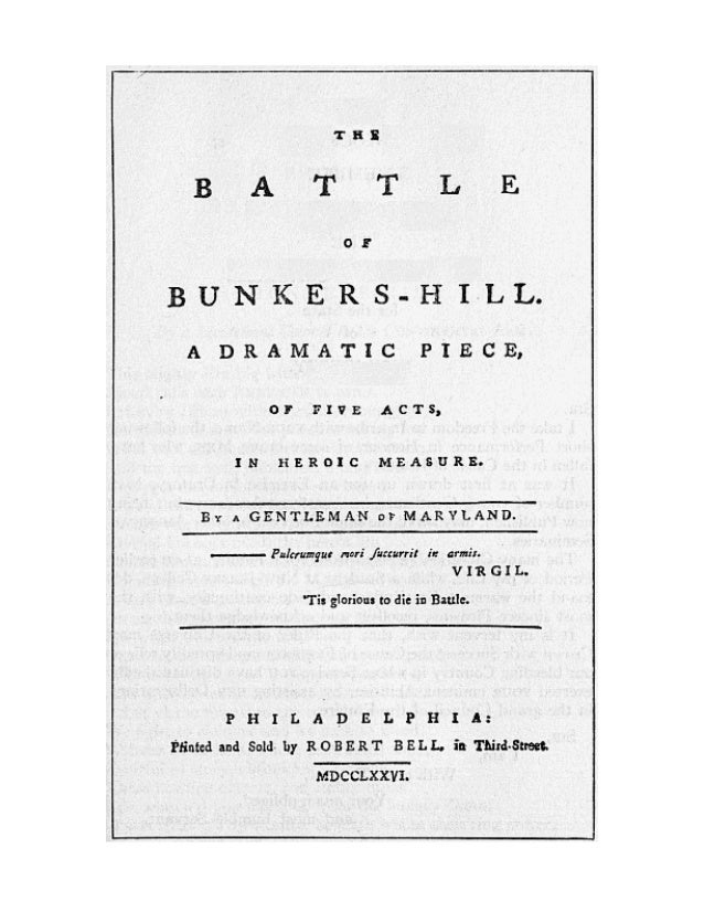 Battle of bunker hill essay