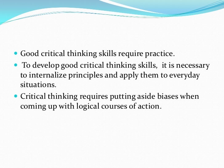 Benefits Of Critical Thinking