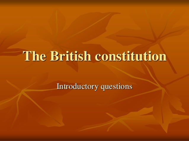 Sources of the uk constitution.   gcse politics   marked 
