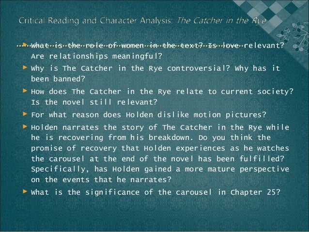 the catcher in the rye as a coming of age story essay Discuss the novel as a coming-of-age story study help essay questions protagonists, settings, symbols, and themes with those in the catcher in the rye. the catcher in the rye as a coming of age story essay Discuss the novel as a coming-of-age story study help essay questions protagonists, settings, symbols, and themes with those in the catcher in the rye.