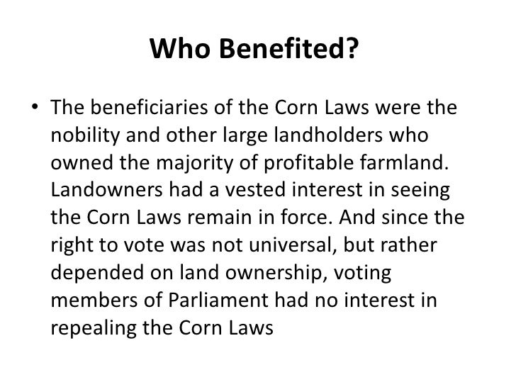 The Corn Laws