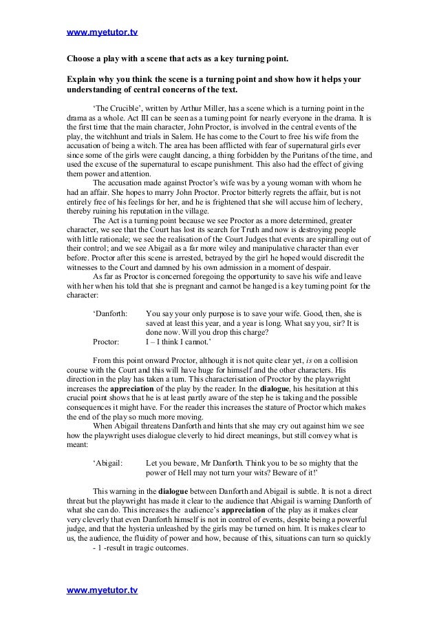 The crucible essay introduction
