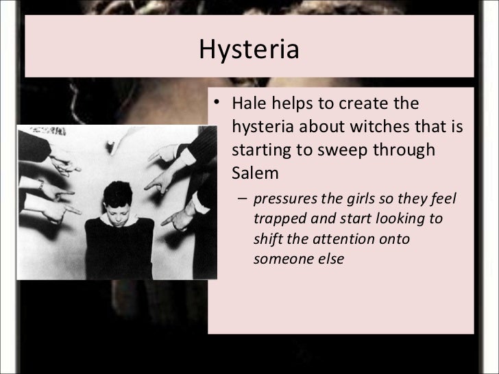 hysteria and fear in the crucible By closely reading historical documents and attempting to interpret them, students consider how arthur miller interpreted the facts of the salem witch trials and how he successfully dramatized them in his play, the crucible. hysteria and fear in the crucible By closely reading historical documents and attempting to interpret them, students consider how arthur miller interpreted the facts of the salem witch trials and how he successfully dramatized them in his play, the crucible.