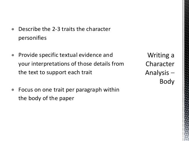 Character analysis essay thesis