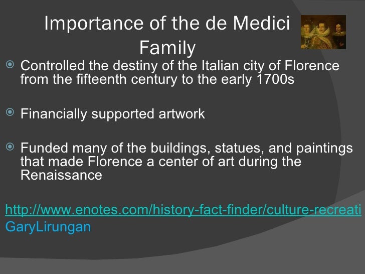 The De Medici Family