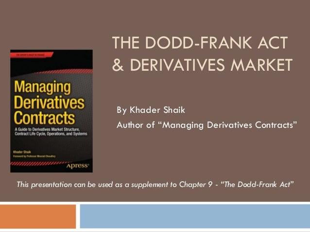 Trade option dodd frank