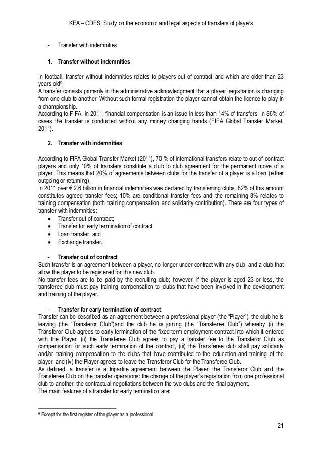 tripartite agreement template the economic and aspects of transfers of players tripartite agreement template the economic and aspects of transfers of players
