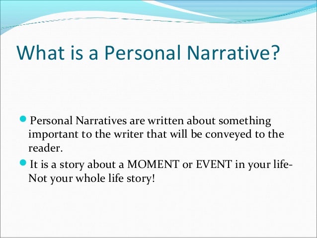 whats a narrative essay