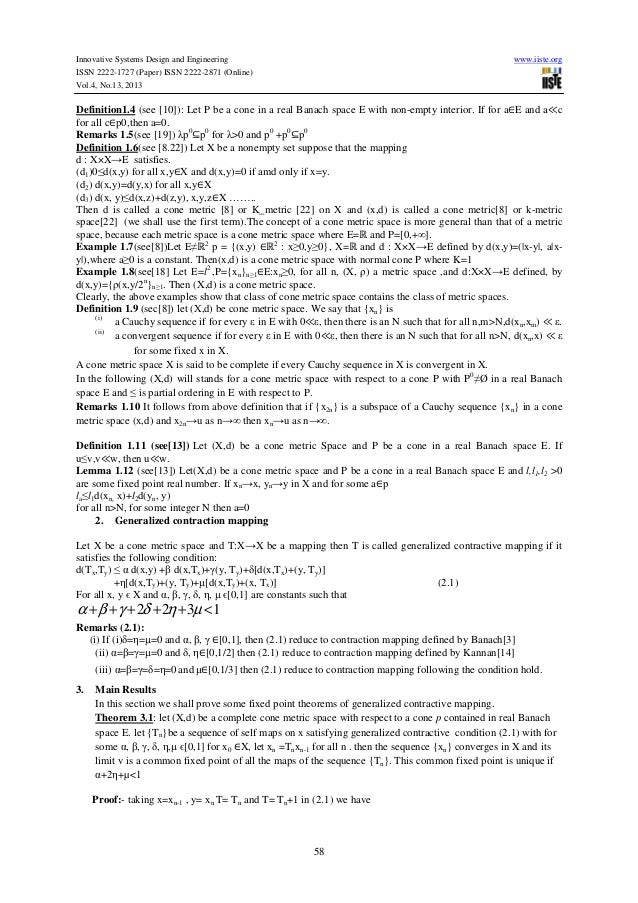 The Existence Of Common Fixed Point Theorems Of The Existence Of Common Fixed Point Theorems Of