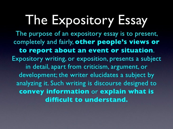 Expository essay powerpoint presentation