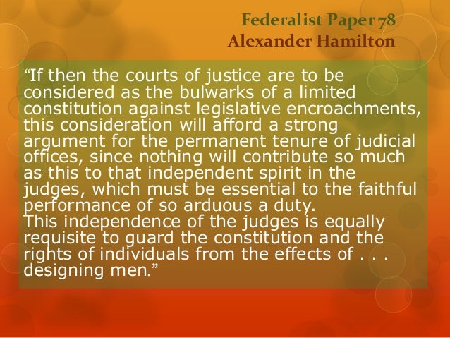 Federalist paper 78