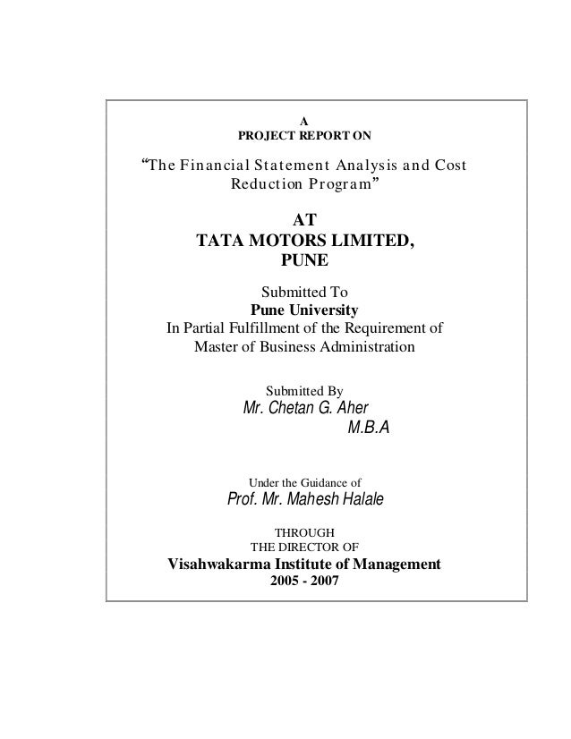 Dissertation Project For Finance