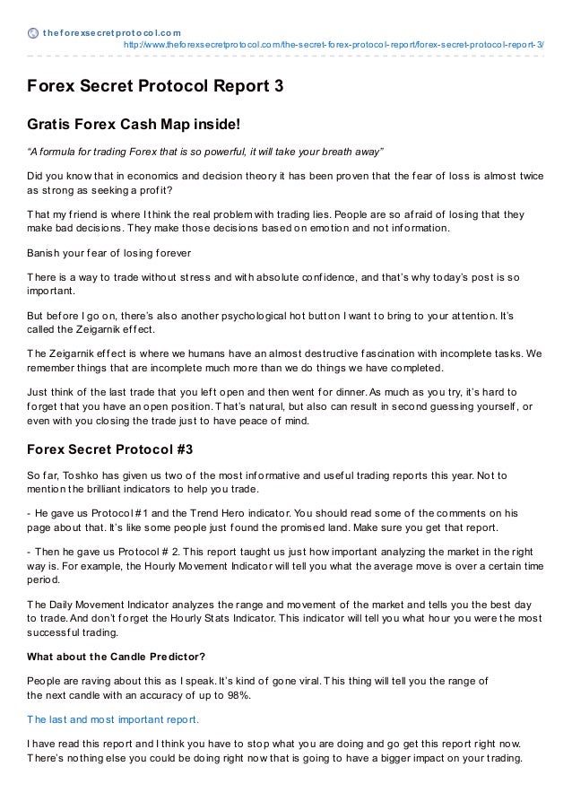 Forex secret protocol facebook