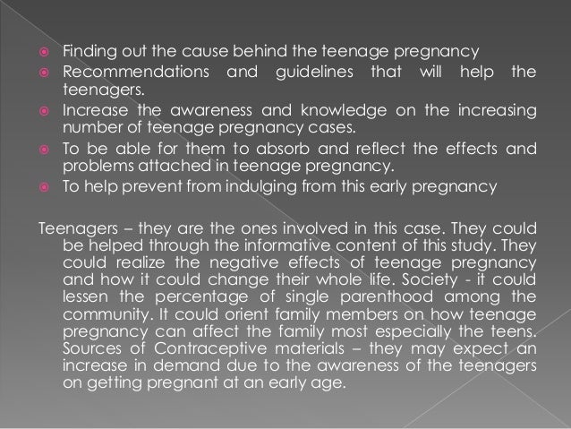 Problem solution essay about teenage pregnancy