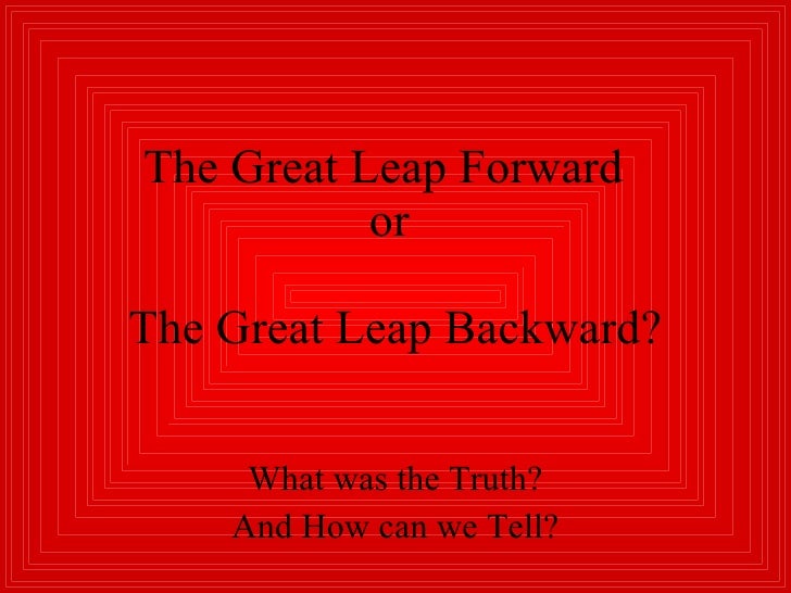 the great leap forward