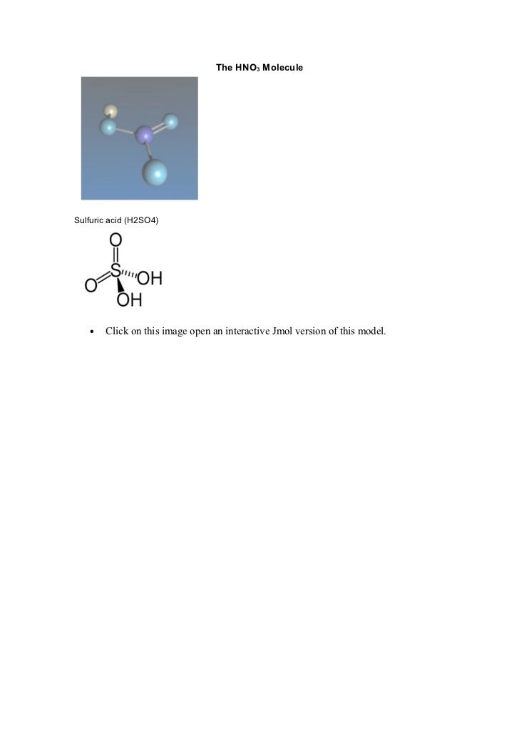 The hno3 molecule