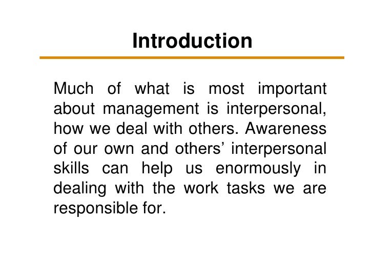 Interpersonal Communication Assignments