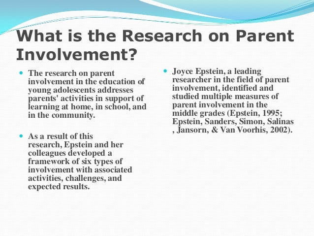 The Importance Of Parental Involvement On Children
