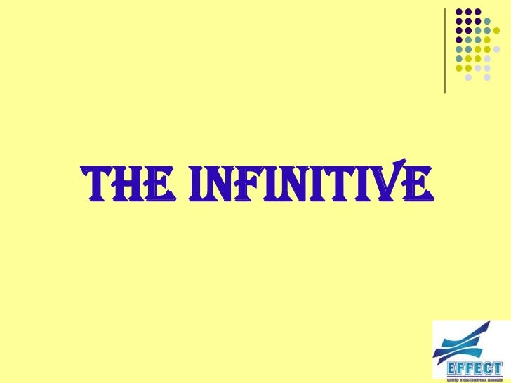 what is an infinitive