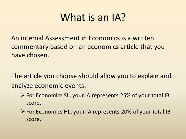 Ib coursework economics