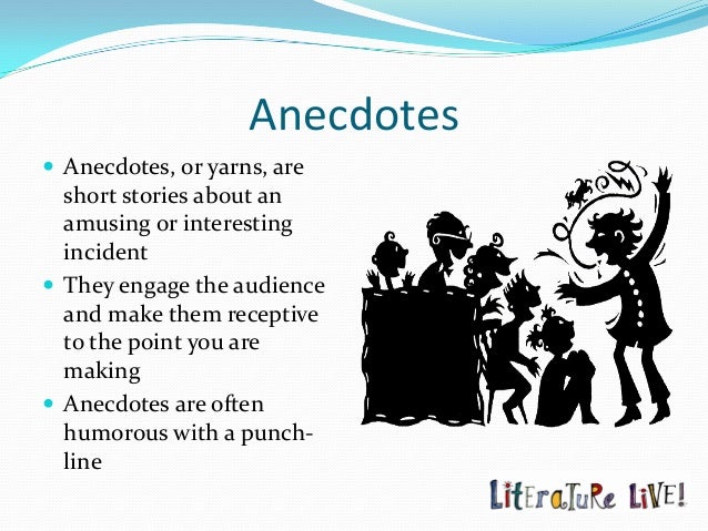 anecdotes example for essays