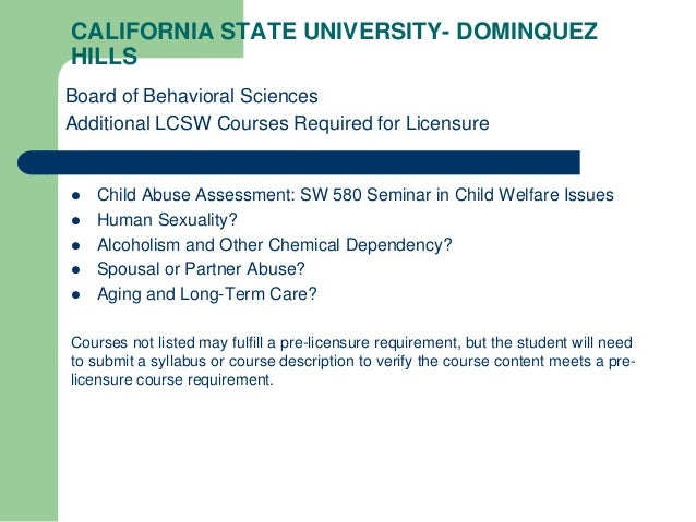 Child abuse coursework california