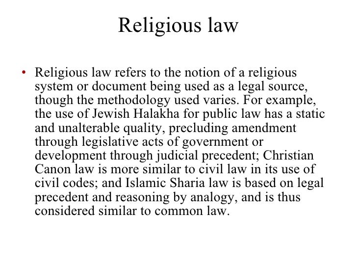 The Legal Systems Of The World