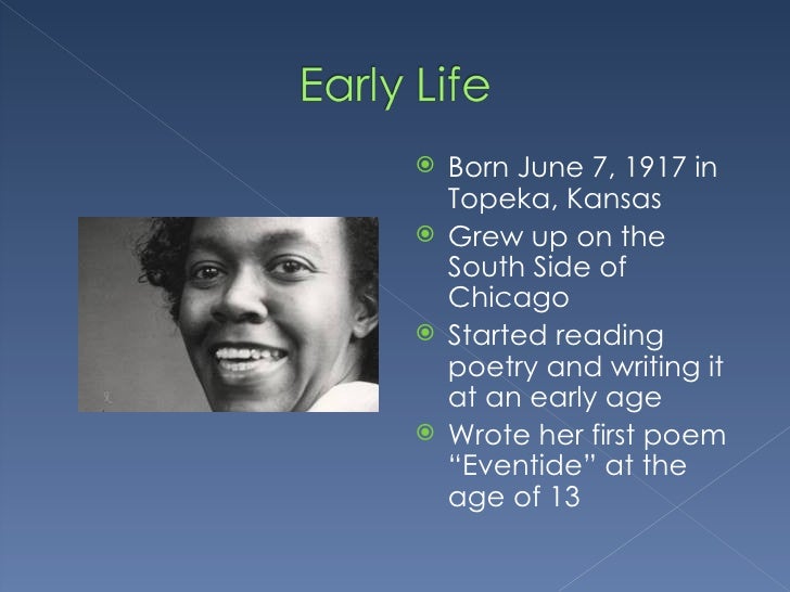 Gwendolyn Brooks poetry style Gwendolyn Brooks poetry style