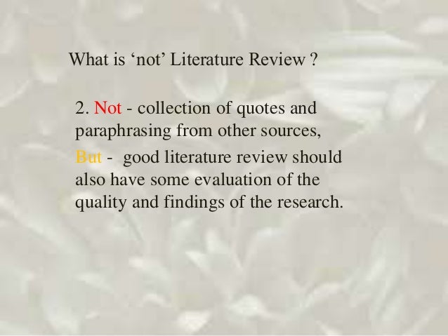 Literature review helpful phrases