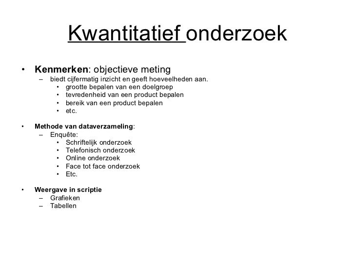 Master thesis kwantitatief onderzoek