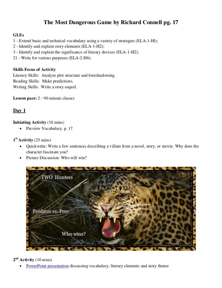 The Most Dangerous Game Essay Assignment Essay Assignment The Most Dangerous Game Essay Assignments High School Essays Topics also Business Communication Essay Research Paper Essays