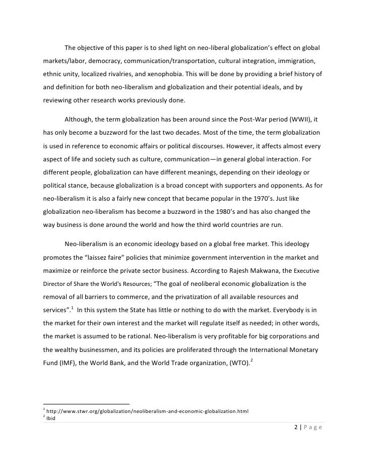 Essay on features of globalisation