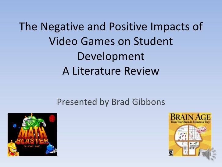 The negative and positive impacts of video games