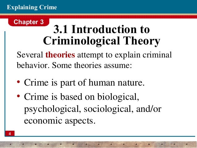 theories of crime