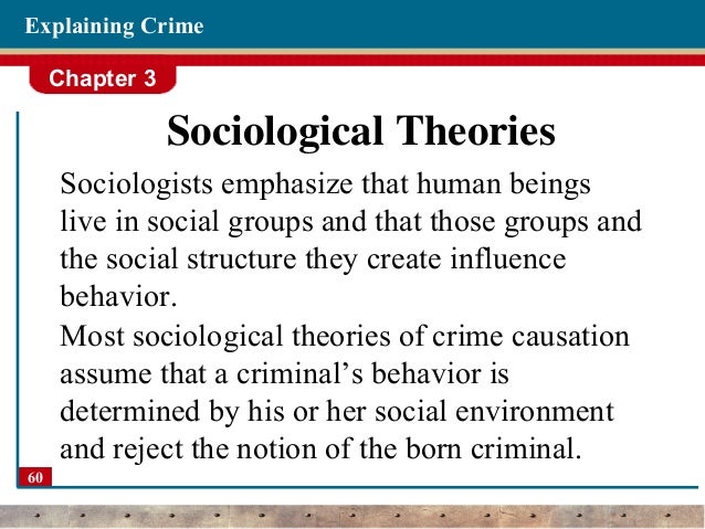 Sociological and Psychological Theories of Crime Causation