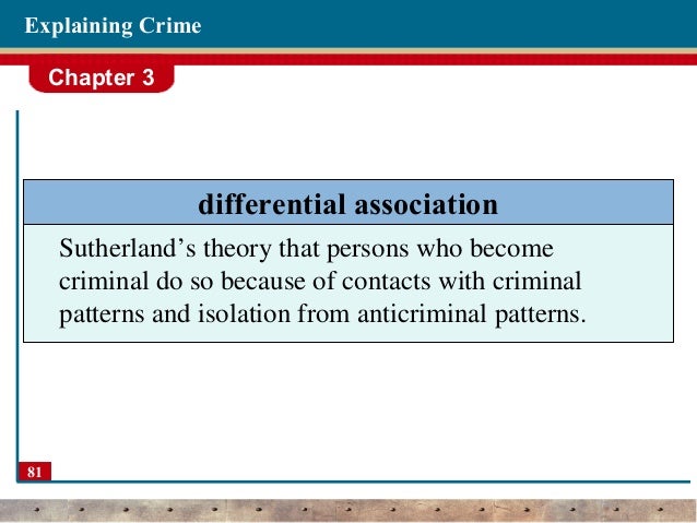 differential association essay differential association theory