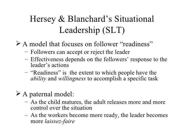 situational approaches -consistency and leadership essay Mixed conclusions have risen from studies that try to determine the effects of task-oriented and relationship-oriented leadership: situational leadership theory. situational approaches -consistency and leadership essay Mixed conclusions have risen from studies that try to determine the effects of task-oriented and relationship-oriented leadership: situational leadership theory.